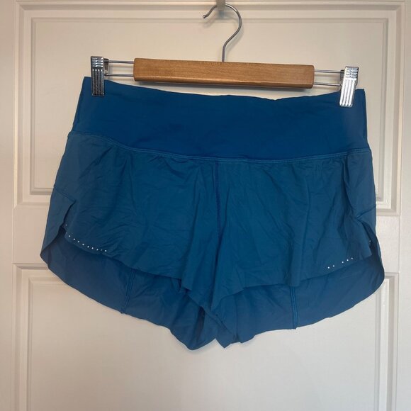 Lululemon Chase Me Short Women's Size 6 Whirlpool Blue 2.5" Running Athletic FLA - Picture 5 of 14